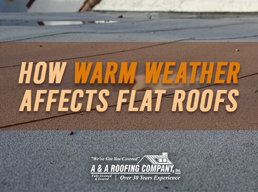How does warm weather affect flat roofs in Panama City Florida